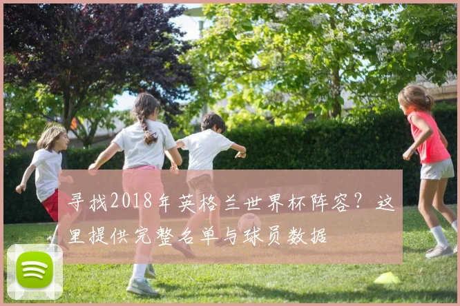 寻找2018年英格兰世界杯阵容？这里提供完整名单与球员数据